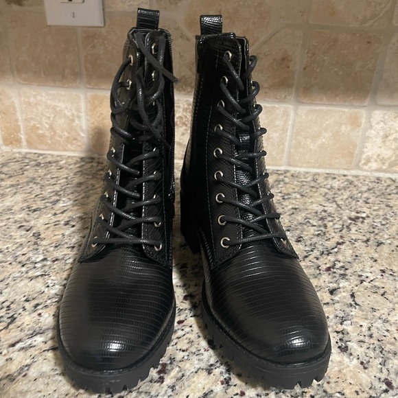 True Craft Black lizard raylee hiker boots size 8.5 - Picture 4 of 6